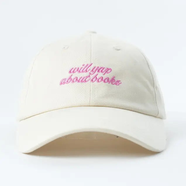 Will Yap About Books - Bow Clasp Baseball Hat