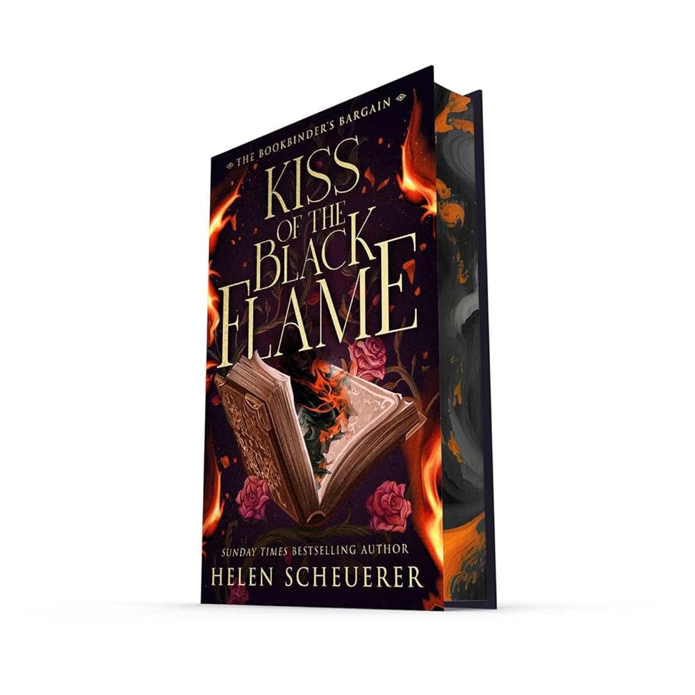 Kiss of the Black Flame: A Novel (The Bookbinder's Bargain) cover image