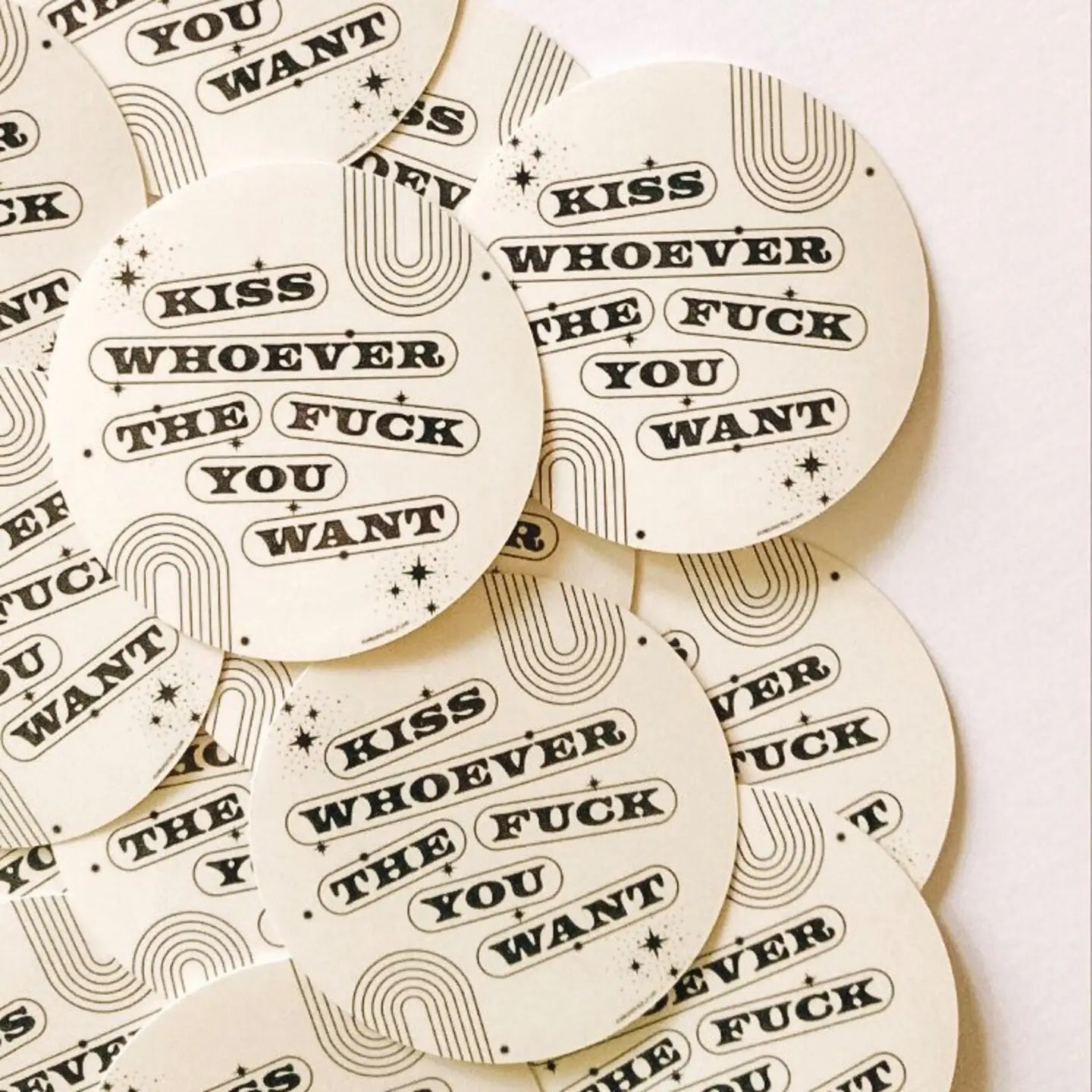 Kiss Whoever the F*ck You Want - Sticker